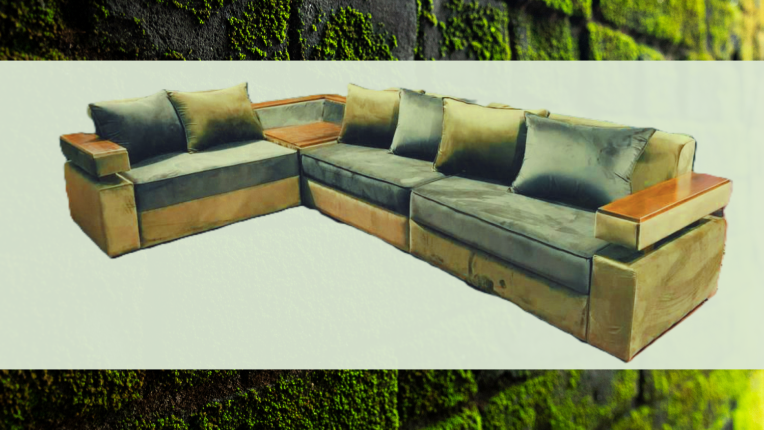 Glen L Shaped Fabric Sofa