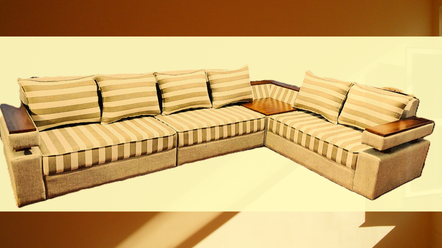 Woo L Shaped Fabric Sofa