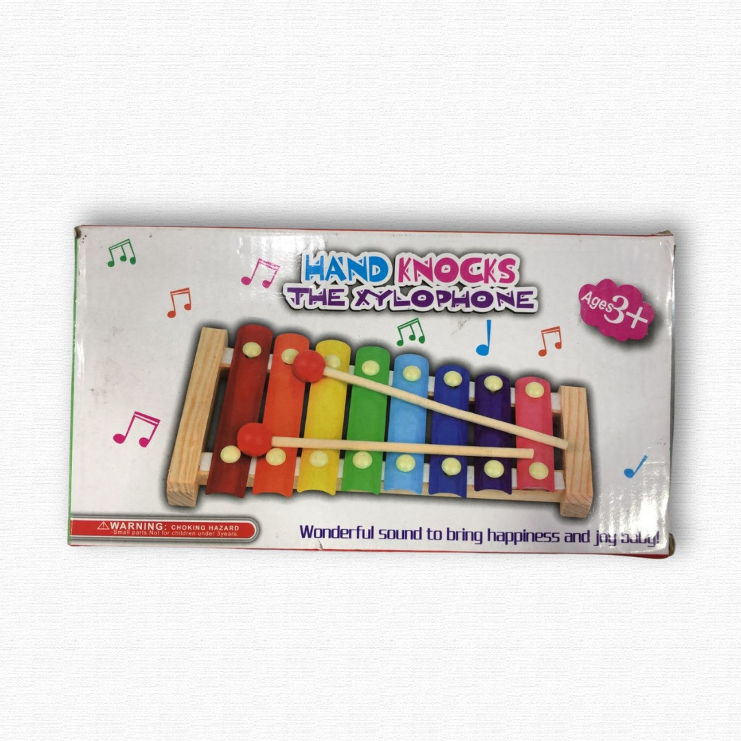 Hand Knocks The Xylophone  Educational Toy with 2 Wooden Mallets