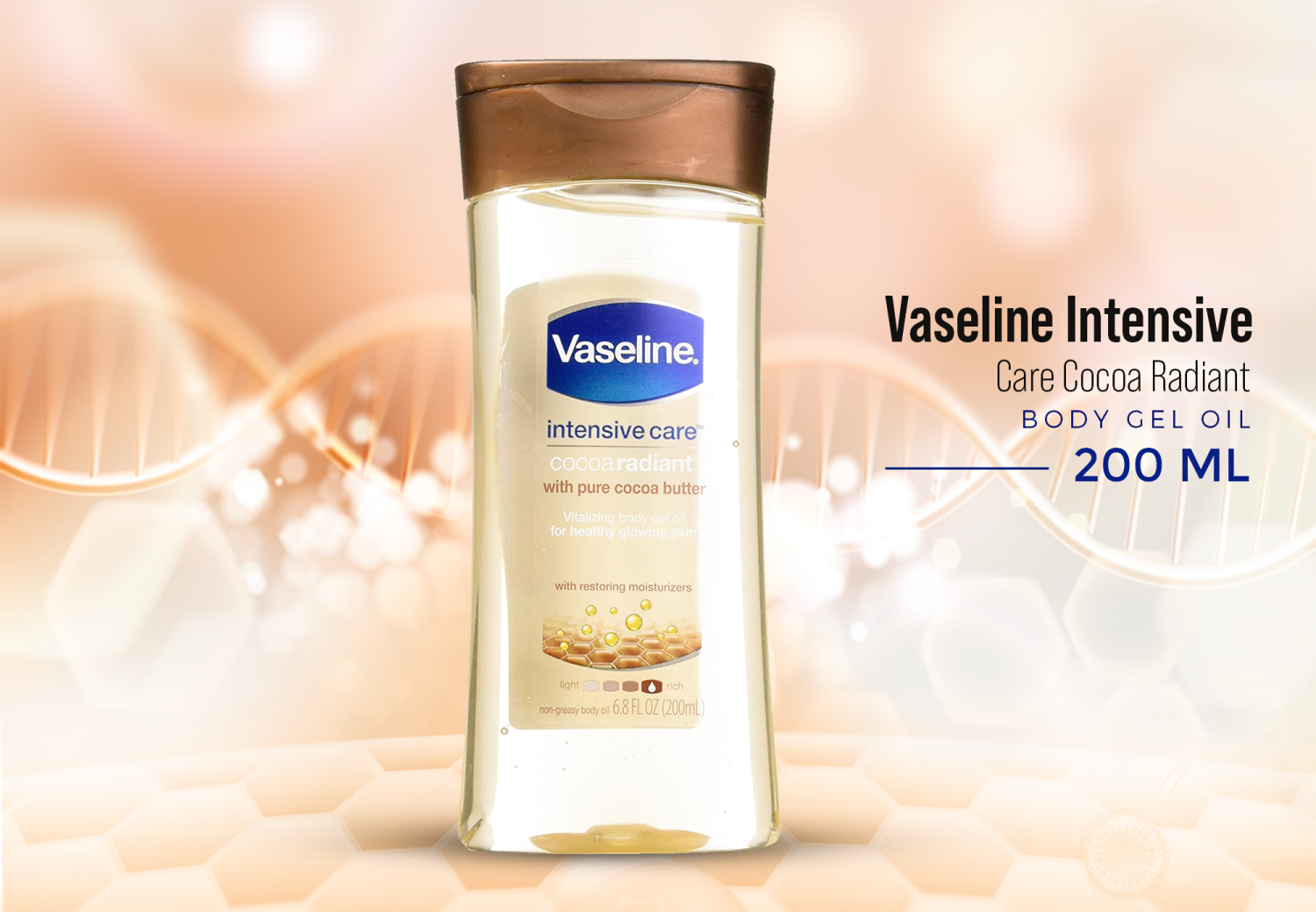 Vaseline Intensive Care Cocoa Radiant Body Oil 200ml